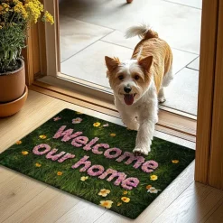 Floral Doormat Kitchen Mat Floor Mat Non-Slip Area Rug Oil Proof Rug Indoor Outdoor Mat Bedroom Decor Bathroom Mat Entrance Rug Spring Summer