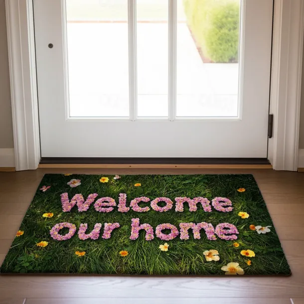 Floral Doormat Kitchen Mat Floor Mat Non-Slip Area Rug Oil Proof Rug Indoor Outdoor Mat Bedroom Decor Bathroom Mat Entrance Rug Spring Summer