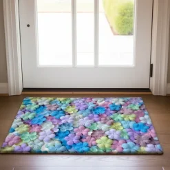 Floral Doormat Kitchen Mat Floor Mat Non-Slip Area Rug Oil Proof Rug Indoor Outdoor Mat Bedroom Decor Bathroom Mat Entrance Rug Spring Summer