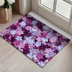 Floral Doormat Kitchen Mat Floor Mat Non-Slip Area Rug Oil Proof Rug Indoor Outdoor Mat Bedroom Decor Bathroom Mat Entrance Rug Spring Summer