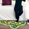 Floral Irregular Velvet Doormat Kitchen Mat Floor Mat Non-Slip Area Rug Oil Proof Rug Indoor Outdoor Mat Bedroom Decor Bathroom Mat Entrance Rug