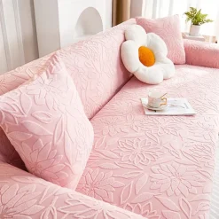 Floral Jacquard Sofa Cover Stretch Slipcovers Soft Durable Couch Cover 1 Piece Spandex Fabric Washable Furniture Protector fit Armchair Seat/Loveseat/Sofa/XL Sofa/L Shape Sofa