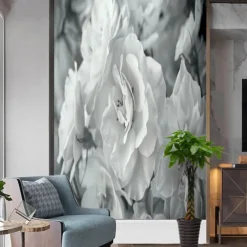 Floral Landscape Traditional Chinese Painting Home Decoration Comtemporary Floral Wall Covering, Canvas PVC / Vinyl Material Adhesive required Mural, Room Wallcovering