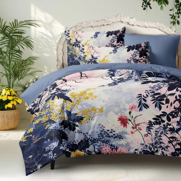 Floral Pattern Duvet Cover Set Set Soft 3-Piece Luxury Cotton Bedding Set Home Decor Gift Twin Full King Queen Size Duvet Cover
