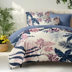 Floral Pattern Duvet Cover Set Set Soft 3-Piece Luxury Cotton Bedding Set Home Decor Gift Twin Full King Queen Size Duvet Cover