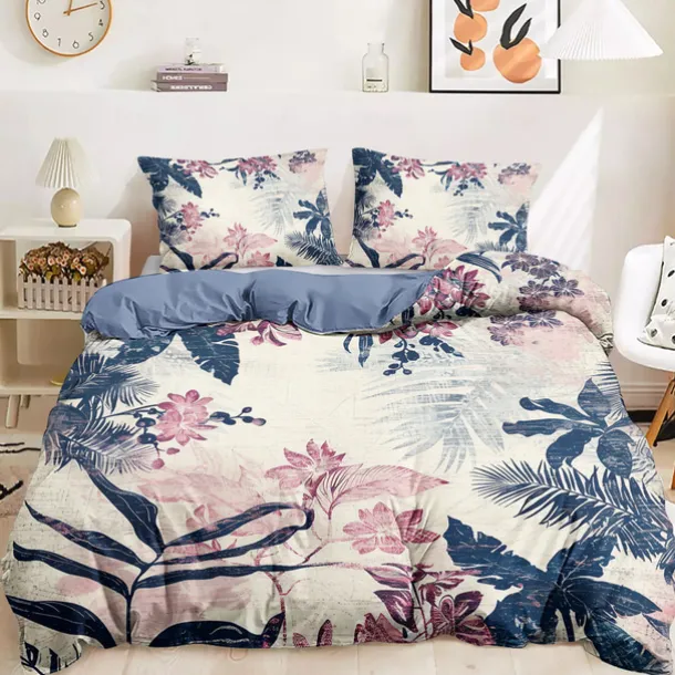 Floral Pattern Duvet Cover Set Set Soft 3-Piece Luxury Cotton Bedding Set Home Decor Gift Twin Full King Queen Size Duvet Cover