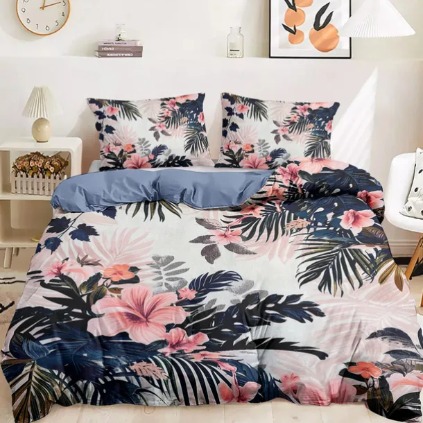 Floral Pattern Duvet Cover Set Set Soft 3-Piece Luxury Cotton Bedding Set Home Decor Gift Twin Full King Queen Size Duvet Cover