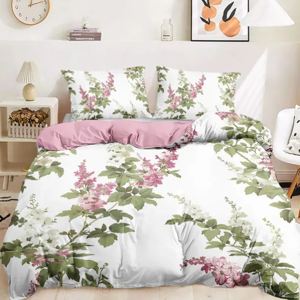 Floral Pattern Duvet Cover Set Set Soft 3-Piece Luxury Cotton Bedding Set Home Decor Gift Twin Full King Queen Size Duvet Cover