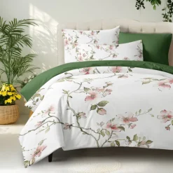 Floral Pattern Duvet Cover Set Set Soft 3-Piece Luxury Cotton Bedding Set Home Decor Gift Twin Full King Queen Size Duvet Cover