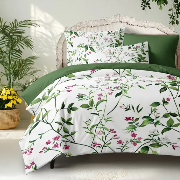 Floral Pattern Duvet Cover Set Set Soft 3-Piece Luxury Cotton Bedding Set Home Decor Gift Twin Full King Queen Size Duvet Cover