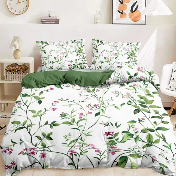 Floral Pattern Duvet Cover Set Set Soft 3-Piece Luxury Cotton Bedding Set Home Decor Gift Twin Full King Queen Size Duvet Cover