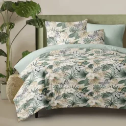 Floral Pattern Duvet Cover Full Size Bedding Set Bed Sets Quilt Cover Soft Lightweight Comforter Cover with 2 Pillowcases for Summer Spring