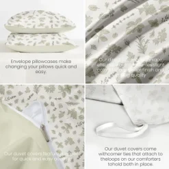 Floral Pattern Duvet Cover Full Size Bedding Set Bed Sets Quilt Cover Soft Lightweight Comforter Cover with 2 Pillowcases for Summer Spring