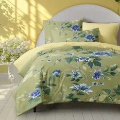 Floral Pattern Duvet Cover Set Set Soft 3-Piece Luxury Cotton Bedding Set Home Decor Gift King Queen Duvet Cover