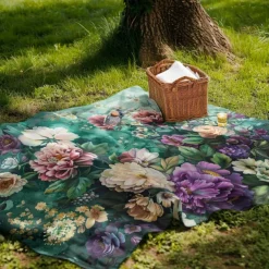 Floral Pattern Throws Blanket Flannel Throw Blankets Warm All Seasons Gifts Big Blanket