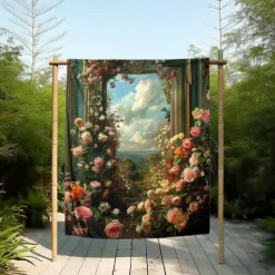 Floral Pattern Throws Blanket Flannel Throw Blankets Warm All Seasons Gifts Big Blanket