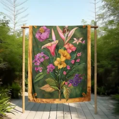 Floral Pattern Throws Blanket Flannel Throw Blankets Warm All Seasons Gifts Big Blanket