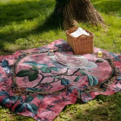 Floral Pattern Throws Blanket Flannel Throw Blankets Warm All Seasons Gifts Big Blanket