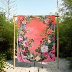 Floral Pattern Throws Blanket Flannel Throw Blankets Warm All Seasons Gifts Big Blanket