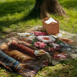 Floral Pattern Throws Blanket Flannel Throw Blankets Warm All Seasons Gifts Big Blanket