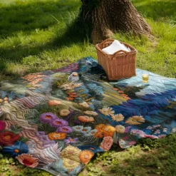 Floral Pattern Throws Blanket Flannel Throw Blankets Warm All Seasons Gifts Big Blanket