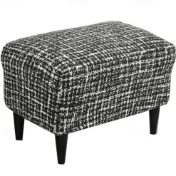 Floral Printed Stretch Ottoman Cover Spandex Elastic Stretch Rectangle Folding Storage Covers Removable Footstool Protect Footrest Covers