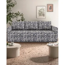 Floral Sofa Bed Cover Futon Cover Solid Color Quilted Slipcovers FRIHETcover LITB PRIME cover