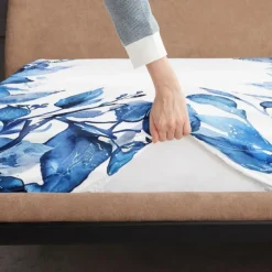 Floral Spring Pattern Fitted Sheet Set Ultra Soft Breathable Silky Bed Sheets Deep Pocket 100% Cotton Bedding Sheets 3 Piece Queen King Size