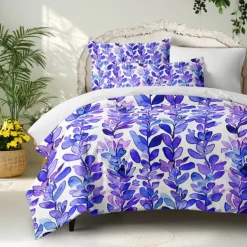 Floral Tropical Series Duvet Cover 3-Piece Set 100% Cotton or Polyester Perfect for Mother's Day Gift Super Soft Skin Friendly Long Lasting