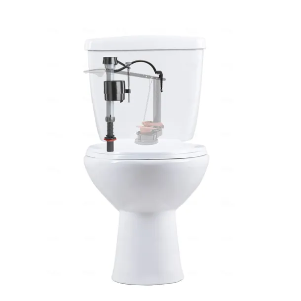 Fluidmaster 400A Anti-Siphon Universal Toilet Tank Fill Valve Black