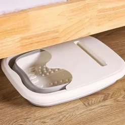 Foldable Foot Bath Foot Bath Tool, Foot Bath Basin with Foot Massager, Help Sleep, Foot spa, Suitable for Family spa Pedicure, can Save Space