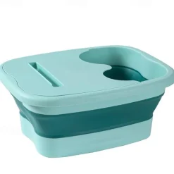 Foldable Foot Bath Foot Bath Tool, Foot Bath Basin with Foot Massager, Help Sleep, Foot spa, Suitable for Family spa Pedicure, can Save Space