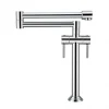 Foldable Kitchen Sink Mixer Faucet Deck Mounted, 360 Swivel Folding Single Handle Kitchen Vessel Taps