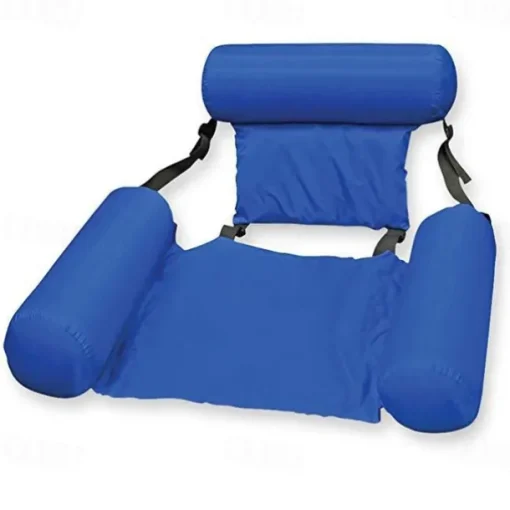 Foldable Pool Seat Floating Chair Inflatable Lounge Chairs Inflatable Water Hammock Lake Float Bed Lazy Seat for Swimming Pool