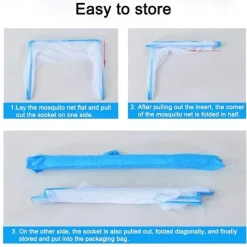 Foldable Portable Encrypted Mosquito Net Adult Student Dormitory Mosquito Net Children Single Double Portable Installation-Free Mosquito Net Cover