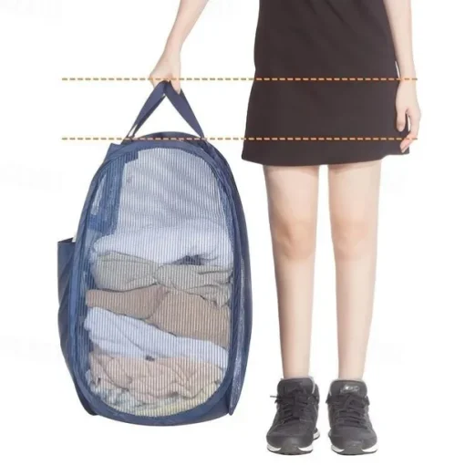 Foldable Storage Dirty Clothes Basket Home Toilet Dirty Clothes Storage Laundry Basket 14.1*14.1*22.8 Inches