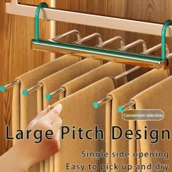 Folding Pant Rack Telescopic Multi-functional Pant Hanger Home Hanging Pant Special Pant Clip Wardrobe Storage Artifac