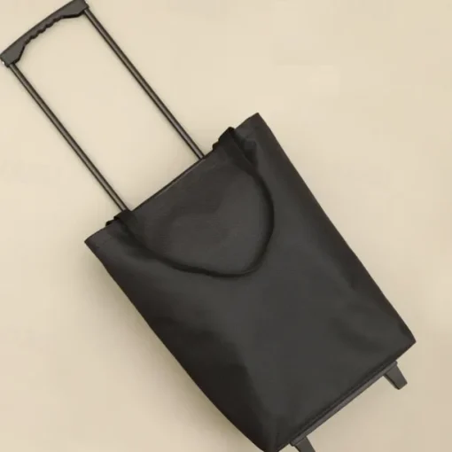 Folding Shopping Pull Cart Trolley Bag with Wheels Reusable Grocery Shopping Bags Eco Large Food Supermarket Vegetables Bags