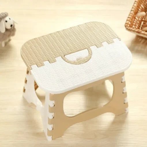 Folding Step Stool - 7.8 inch Height Foldable Stool For Kids & Adults, Kitchen Garden Bathroom Collapsible Stepping Stool