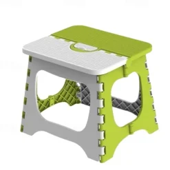 Folding Step Stool - 7.8 inch Height Foldable Stool For Kids & Adults, Kitchen Garden Bathroom Collapsible Stepping Stool