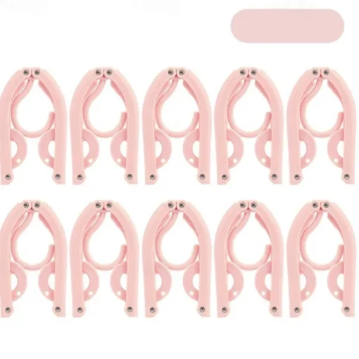 Folding Travel Clothes Hanger - Portable and Multi-Functional for Trips, Business Travel, with Clips for Versatile Use