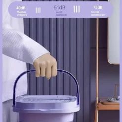 Folding Washing Machine, Mini Portable Washing Machine, Suitable For Camping, RV, Travel, Underwear Bra Socks Washing Machine, Suitable For Home Use, 8L Large Capacity US plug