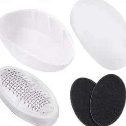 Foot Grinder Egg Shape Pedicure Foot Scraper File with Stainless Steel Head for Quick Removal of Hard Skin