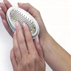 Foot Grinder Egg Shape Pedicure Foot Scraper File with Stainless Steel Head for Quick Removal of Hard Skin