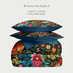 Forest Animal Duvet Cover Set - Includes Duvet Cover and Pillowcases - Nature-Inspired Design with Woodland Creatures - Soft and Comfortable Fabric - Perfect for Cozy Bedroom Decor