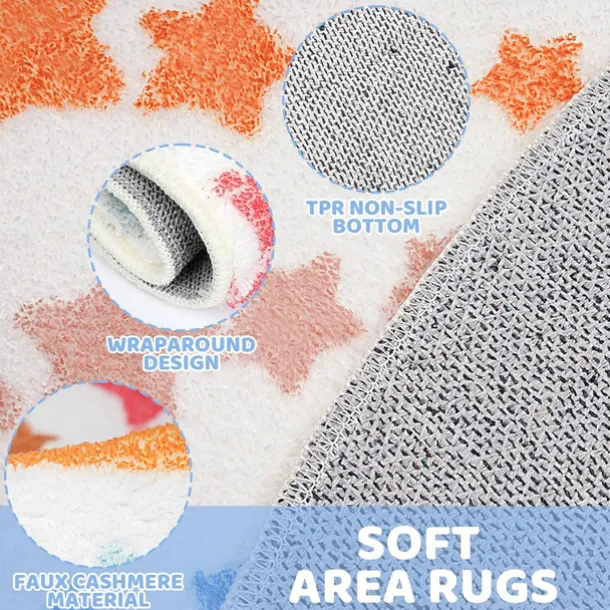 Forest Easter Bunny Area Rug Kitchen Mat Non-Slip Oil Proof Floor Mat Livingroom Rug Indoor Outdoor Mat Bedroom Decor Bathroom Mat Entrance Rug Door Mat