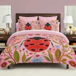 Forest Fairy Tales Duvet Cover Set Cotton Tropical Plants Pattern Set Soft 3-Piece Luxury Bedding Set Home Decor Gift Twin Full King Queen Size Duvet Cover