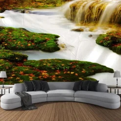 Forest Tree of Life Hanging Tapestry Wall Art Large Tapestry Mural Decor Photograph Backdrop Blanket Curtain Home Bedroom Living Room Decoration