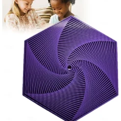 Fractal Fidget Hexagon, 3D Printed Hexagonal Toys, 3D Printed Fidget, Infinity Cube Fidget Toy, Geometric Fidget Toy, Hexagon Spiral Fidget Toy, Stress and Anxiety Fidget Toy