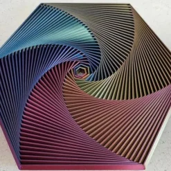 Fractal Fidget Hexagon, 3D Printed Hexagonal Toys, 3D Printed Fidget, Infinity Cube Fidget Toy, Geometric Fidget Toy, Hexagon Spiral Fidget Toy, Stress and Anxiety Fidget Toy